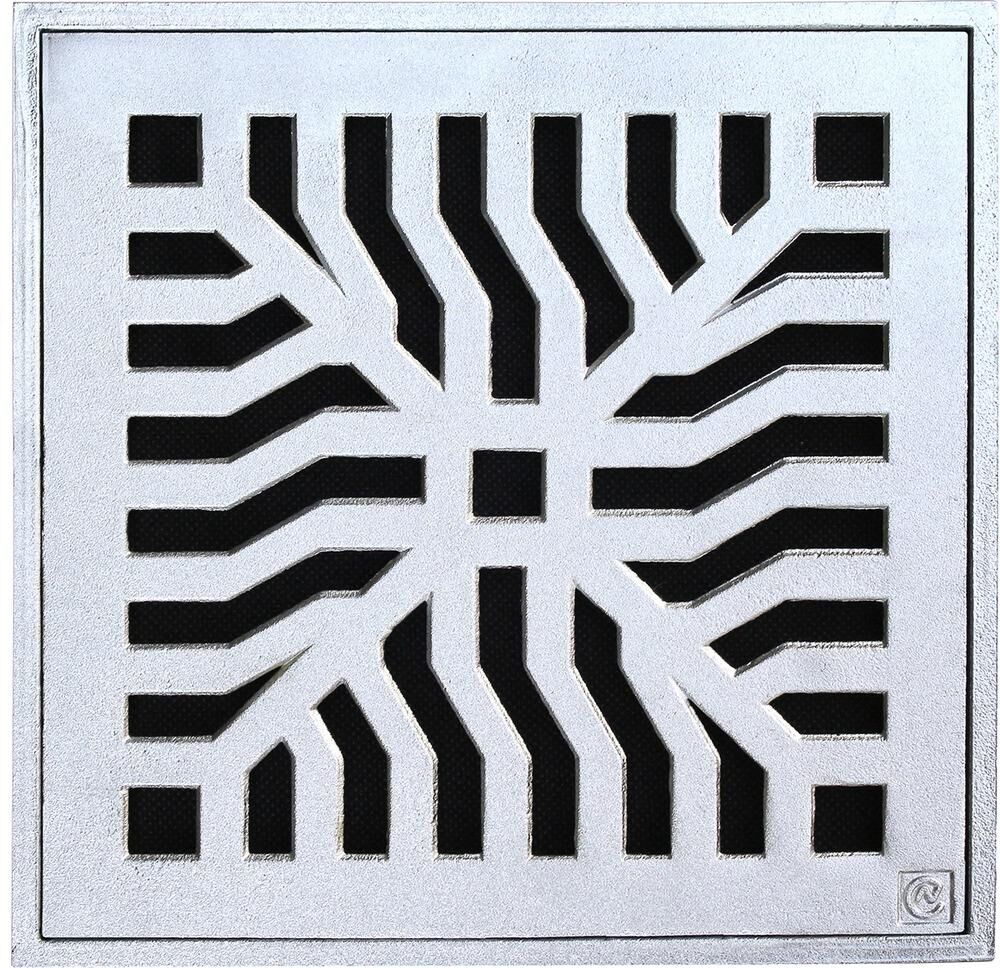 Grelha Reforçada Alumínio Costa Navarro 30x30cm.