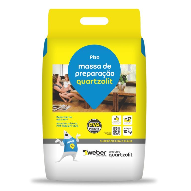 Argamassa Massa de Preparação 10kg Cinza Quartzolit