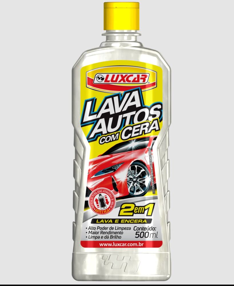 Detergente Lava Autos com Cera 500ml Luxcar