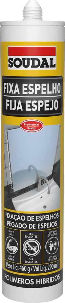 Adesivo Fixa Espelho 460g Branco Soudal