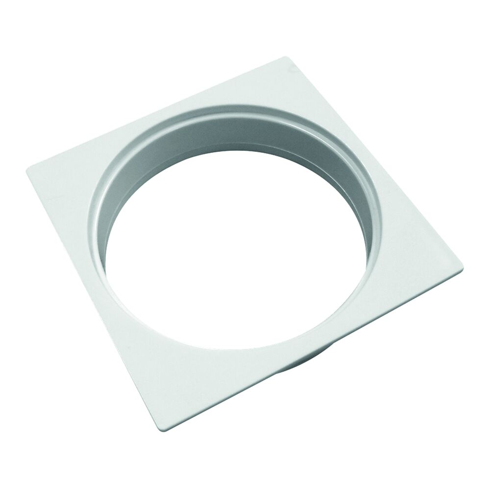 Porta Grelha Pvc 100mm N12 Redução Branco Quadrado Amanco