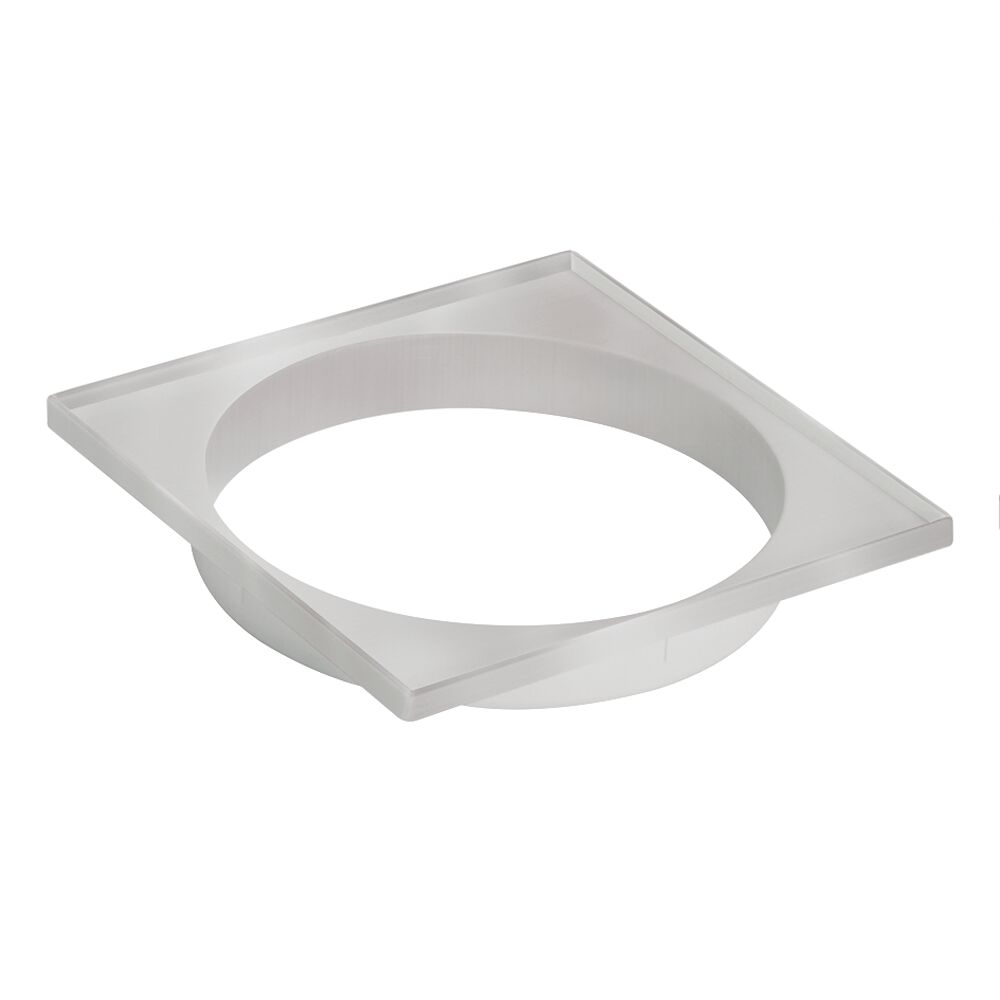 Porta Grelha Pvc 150mm Branco Quadrado Amanco