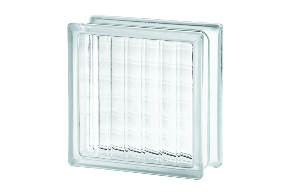 Tijolo de Vidro 19x19x8cm Parallel Vitraltec