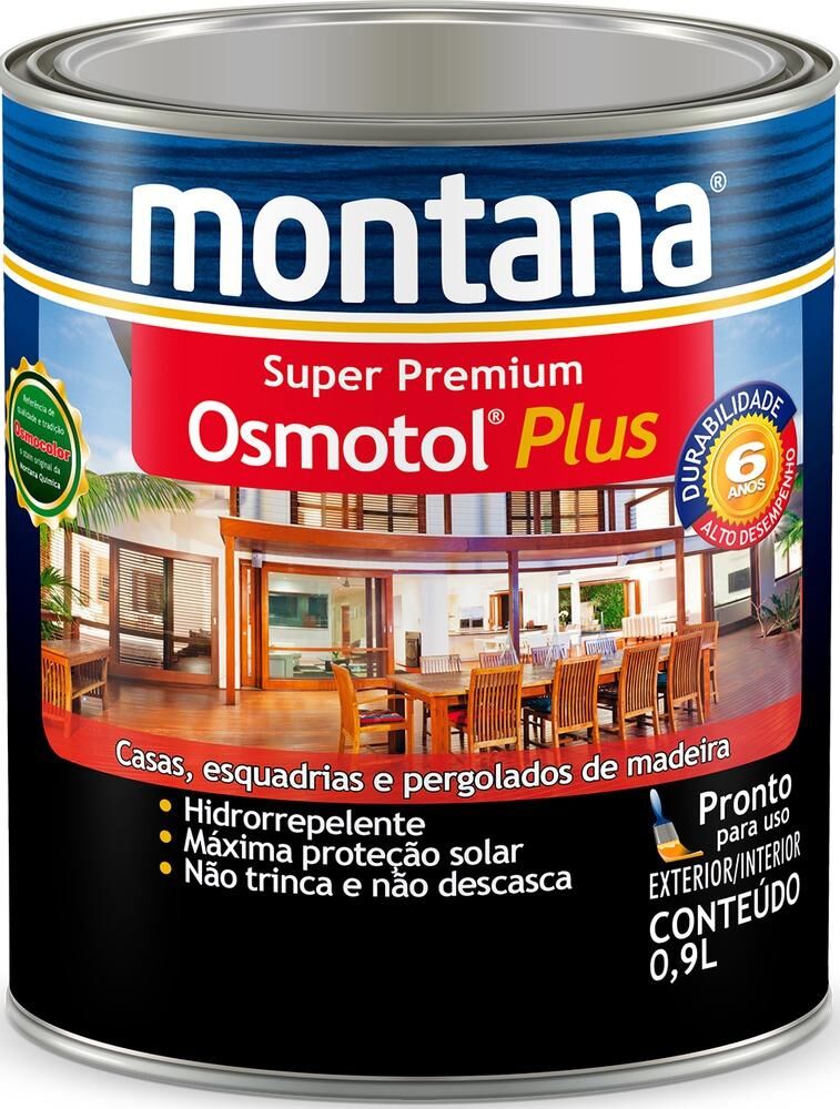 Verniz Osmotol Plus Super Premium 900ml Mogno Brilhante Montana