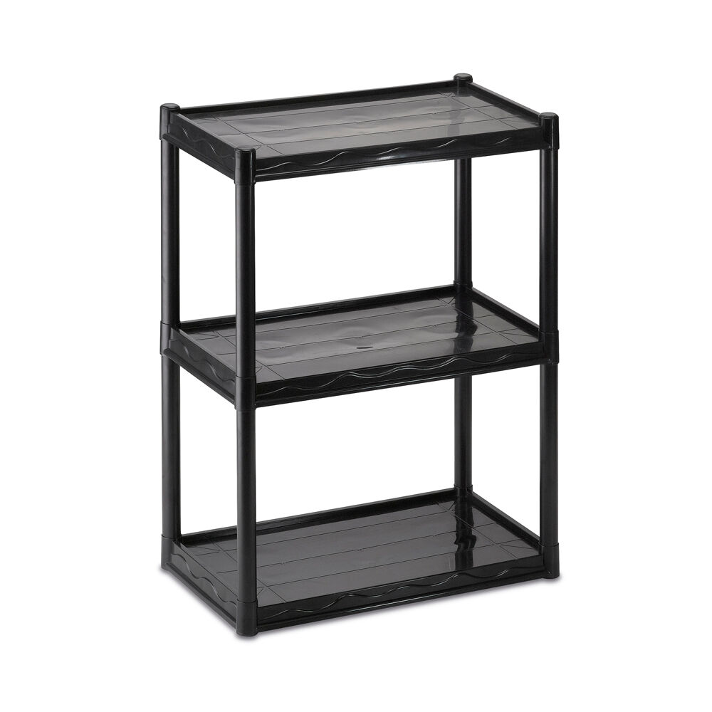 Estante Arthi Multiuso 70x55x30cm 3 Prateleiras Preta