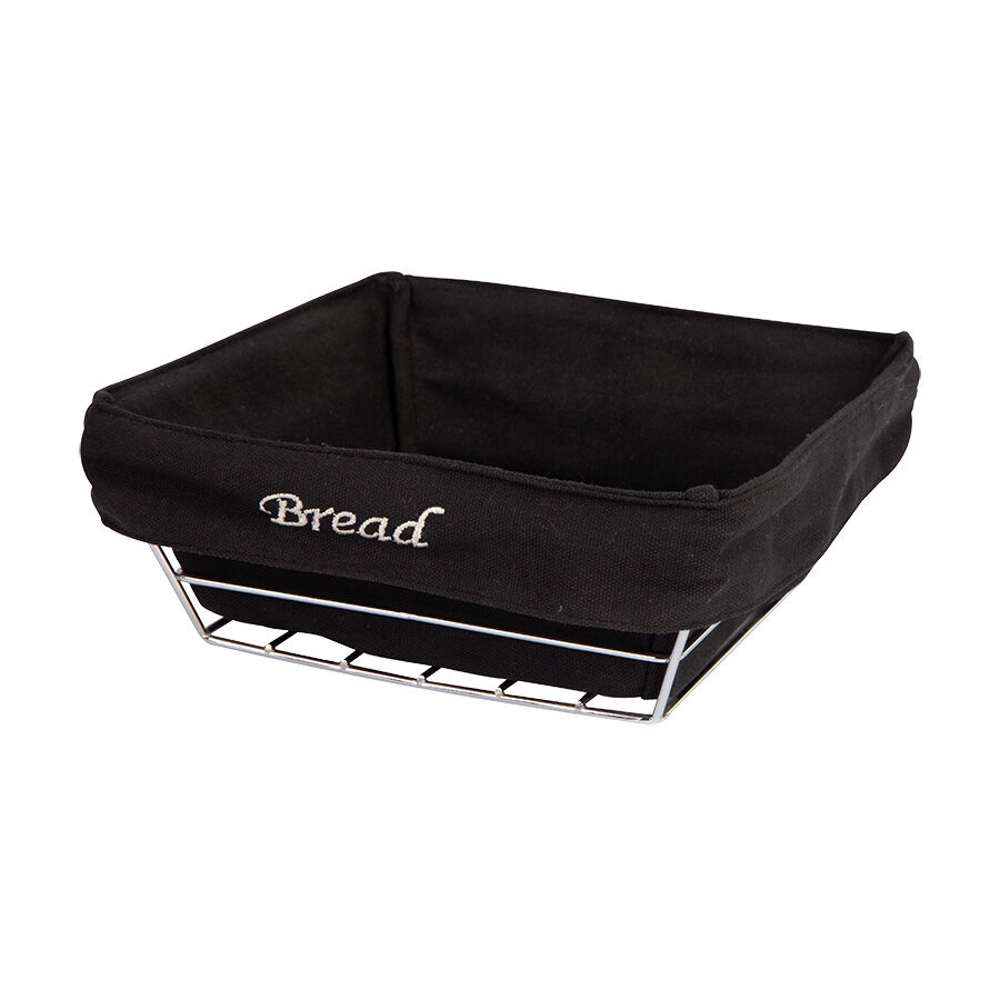 Cesto Organizador para Pães 21x21x7,5cm Cromado Casa&Ideia