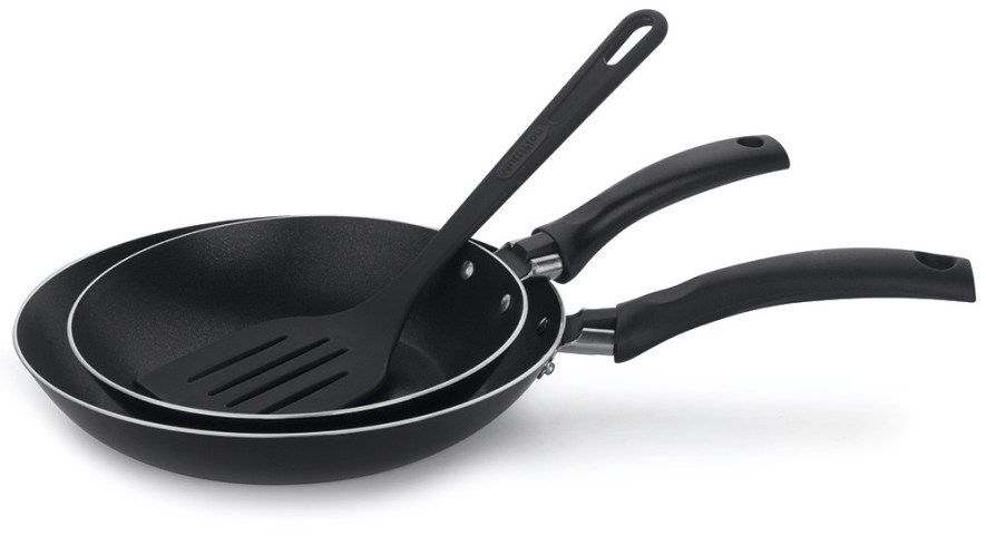 Jogo de Frigideiras Multiflon Gourmet Preta 3 Peças