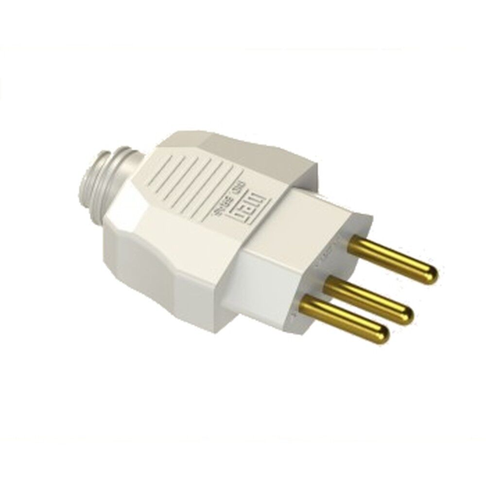 Plugue Macho Weg 1 Módulo 2P+T 20A 250V~ Branco 13302158