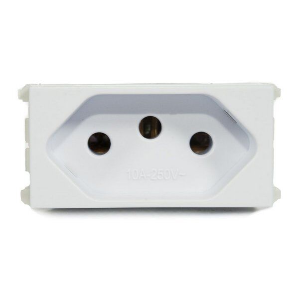 Módulo Tomada 2P+T Weg Refinatto Branco 10A