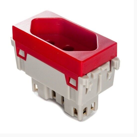 Módulo Tomada 2P+T Weg Refinatto 1 Seção Vermelho 20A