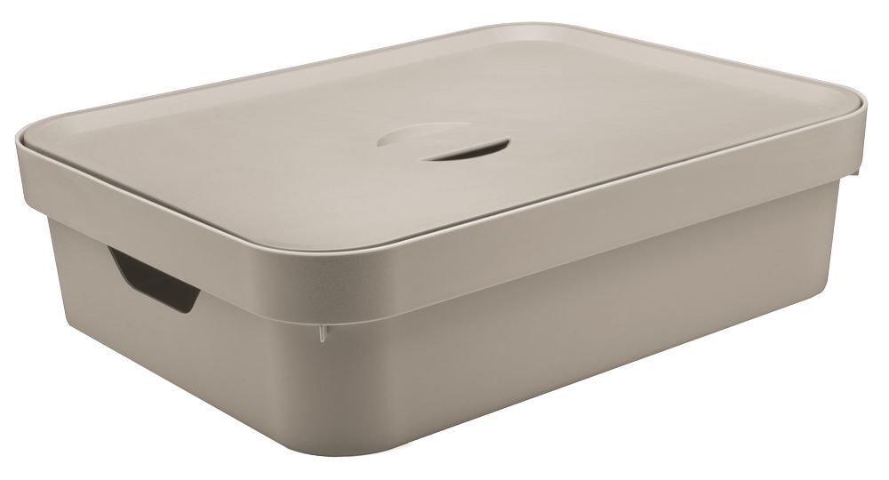 Caixa Organizadora Cube Martiplast 16L 13x45x63,5cm Nude