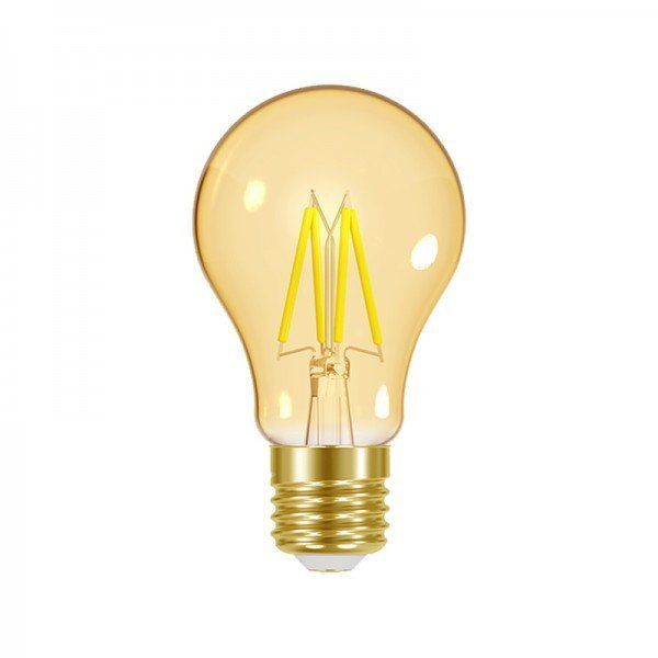 Lâmpada LED Dimerizável Taschibra A60 Vintage 4W E27 Luz Âmbar
