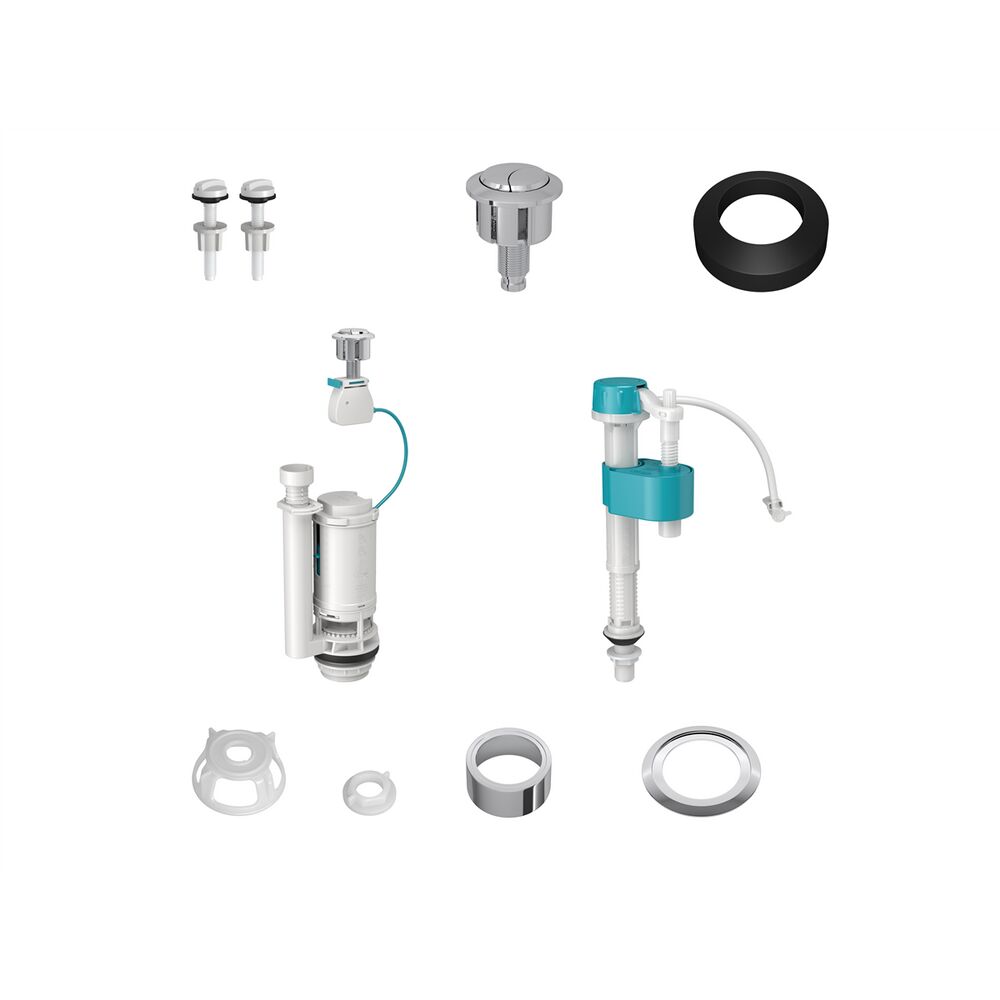 Kit Mecanismo Universal para Caixa Acoplada Acionamento Duplo Deca