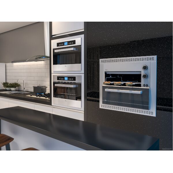Cooktop a Gás 5 Bocas Vidro Platinium 19784 Preto Bivolt Fischer