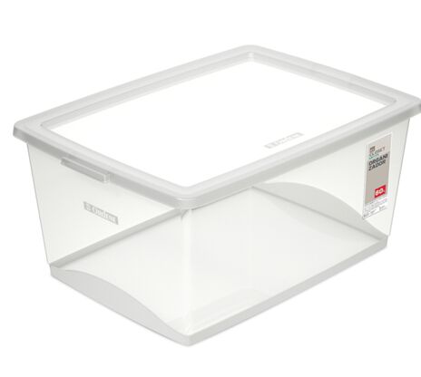 Organizador com Tampa My Closet Natural 15L 41,2x29,5x18,6cm