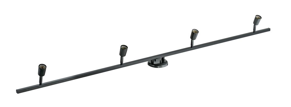 Spot Trilho Vitralux Bali 4 Lâmpadas 2m 20w E27 Preto
