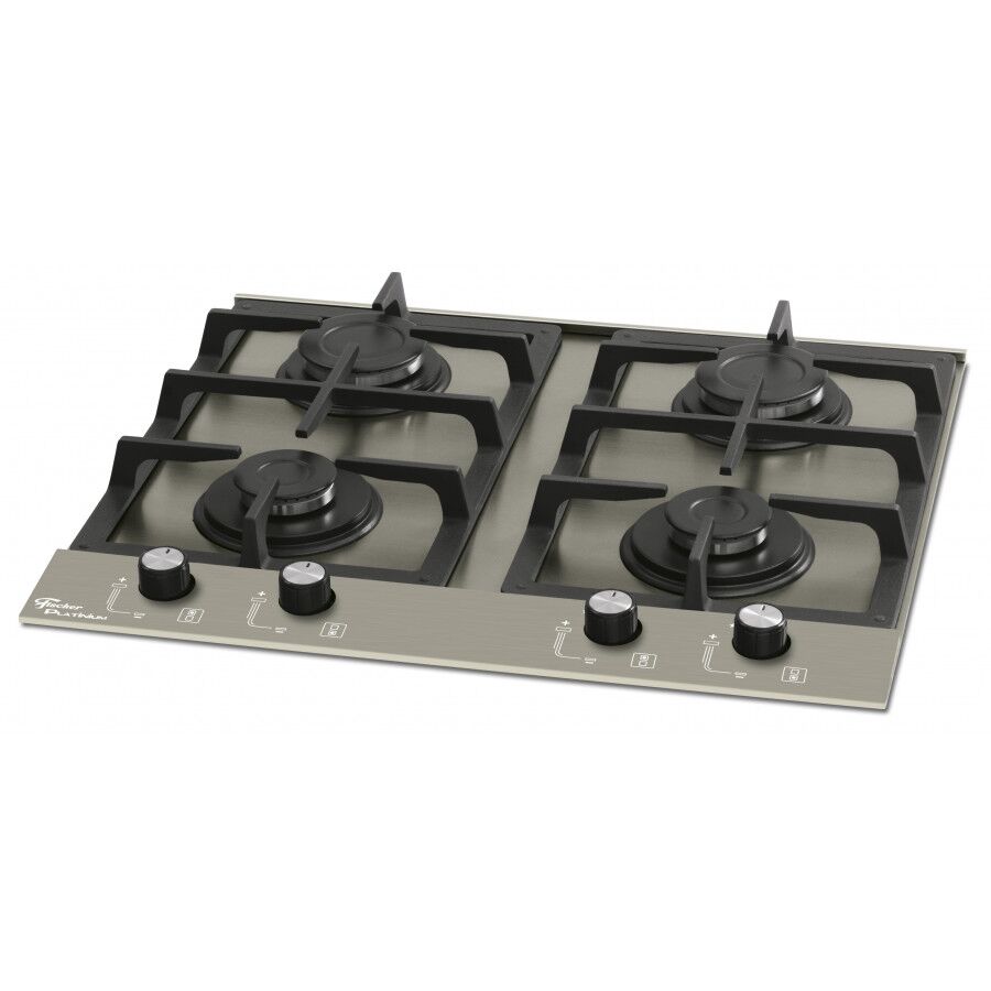 Cooktop a Gás 4Q Platinium 4 Bocas Inox Fischer