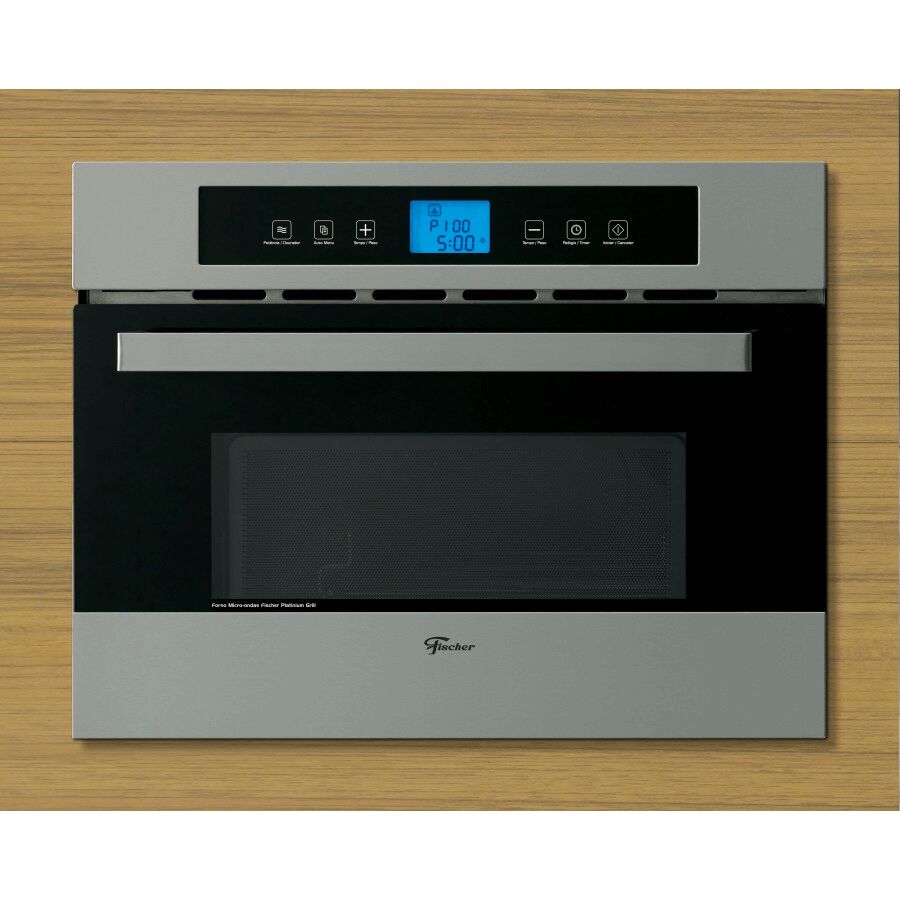 Microondas Platinium Grill 34L Inox Fischer