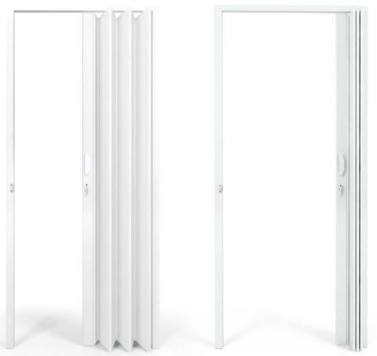 Porta Sanfonada PVC 2,1x0,7m 2050022002 Branca Pro Forma