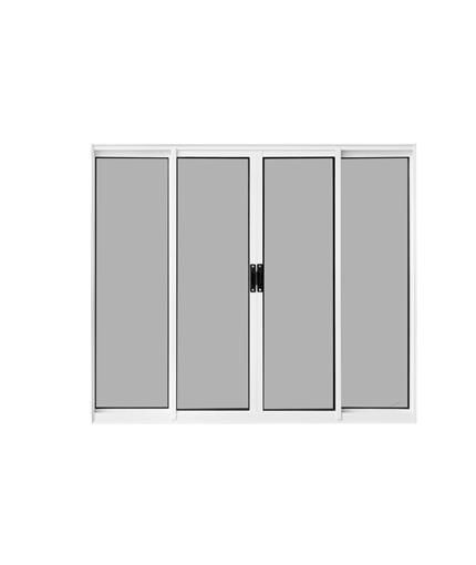Janela de Correr Alumínio CRV Classic 100x150cm 4 Folhas Branca