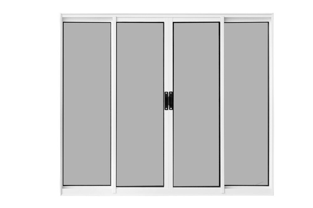 Janela de Correr Alumínio CRV Classic 120x150cm 4 Folhas Branca