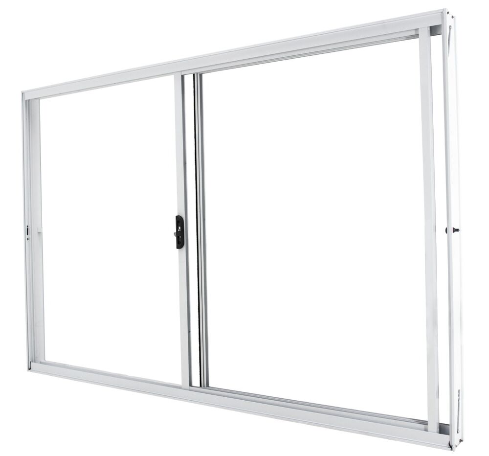 Janela de Correr Sem Bandeira Alumínio 1,00M X 1,00M 2 Folhas Classic Branca CRV
