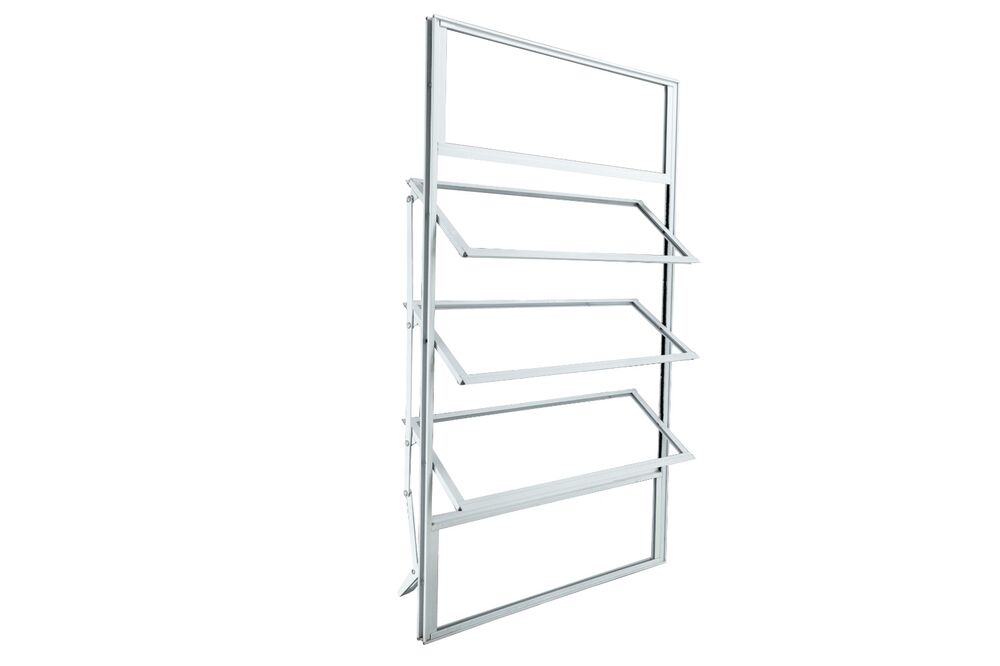 Janela Basculante Alumínio CRV Classic 100x60cm Branca 600536