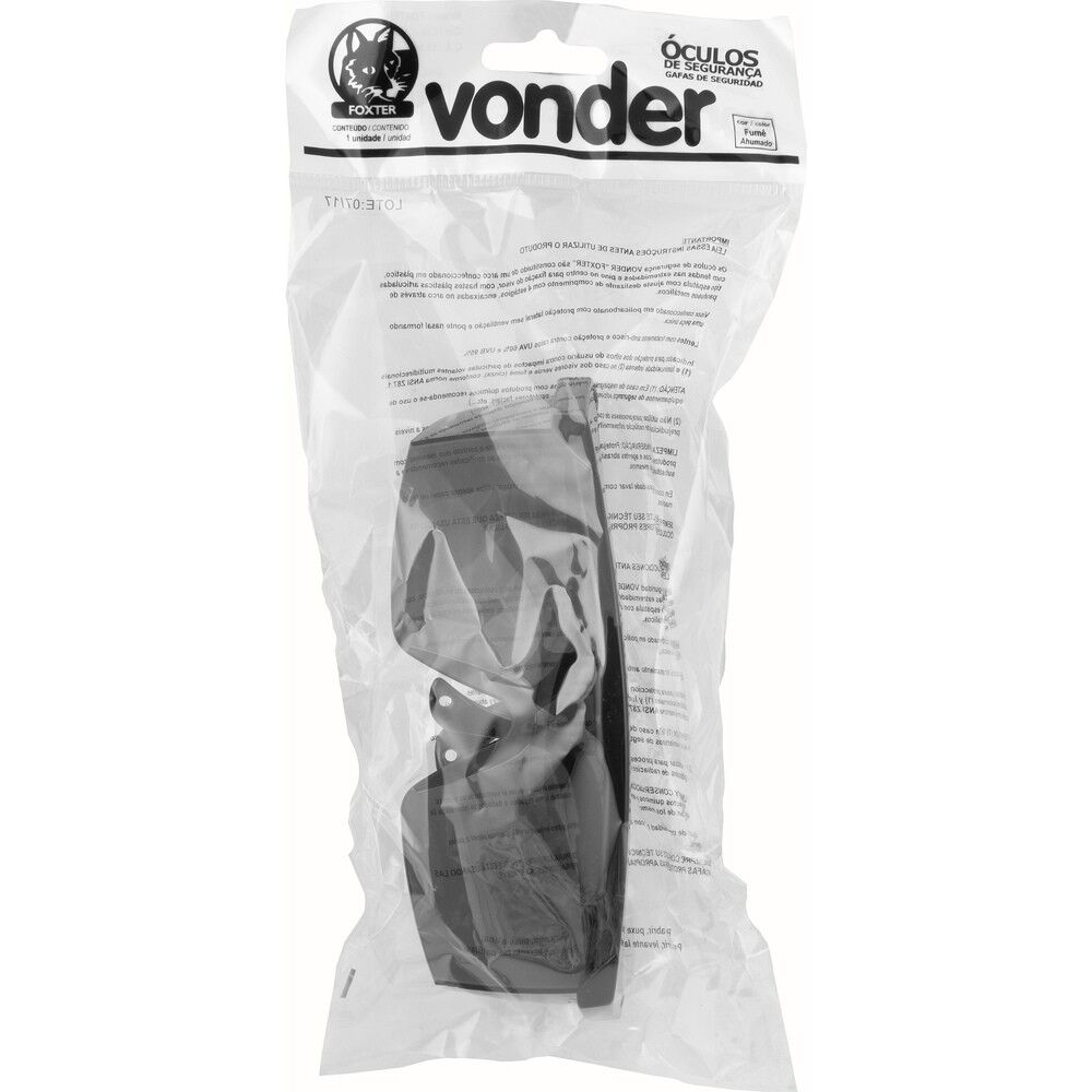 Óculos de Segurança Vonder Foxter Fumê