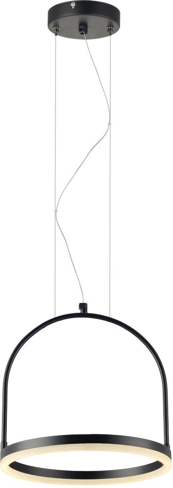 Pendente 1 Lâmpada Cage 35cm Preto Luz Amarela Avant