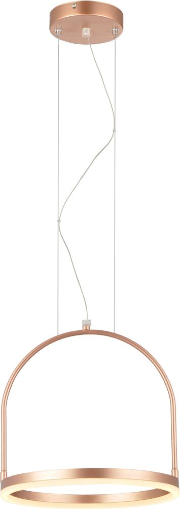 Pendente 1 Lâmpada Cage 35cm Cobre Luz Amarela Avant