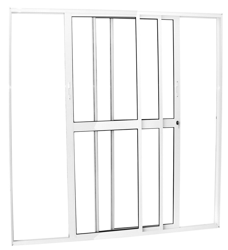 Porta de Abrir Alumínio CRV 2,1x2m Nobre Branca