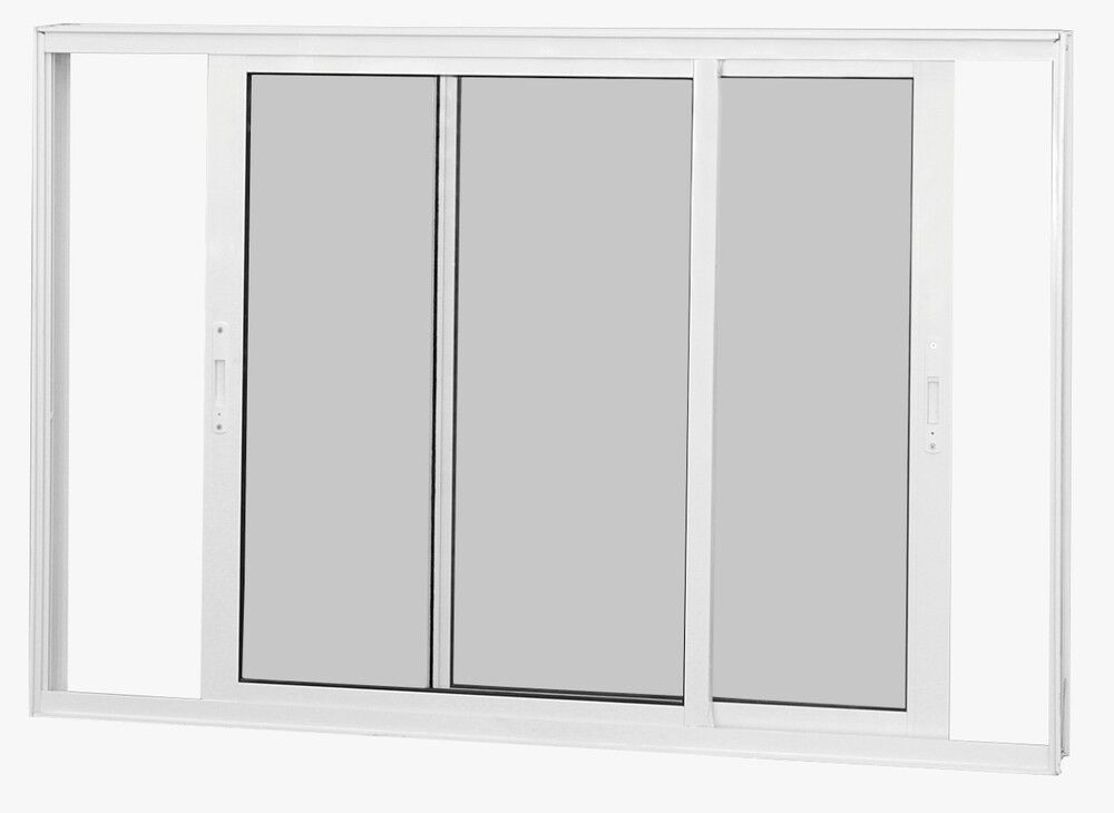 Janela de Correr Alumínio 1,00M X 1,20M 2 Folhas Nobre Vl Branca CRV