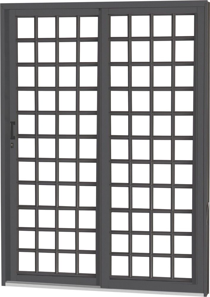 Porta de Correr Aço CRV 2,15x1,6m Roma Esquerda R12