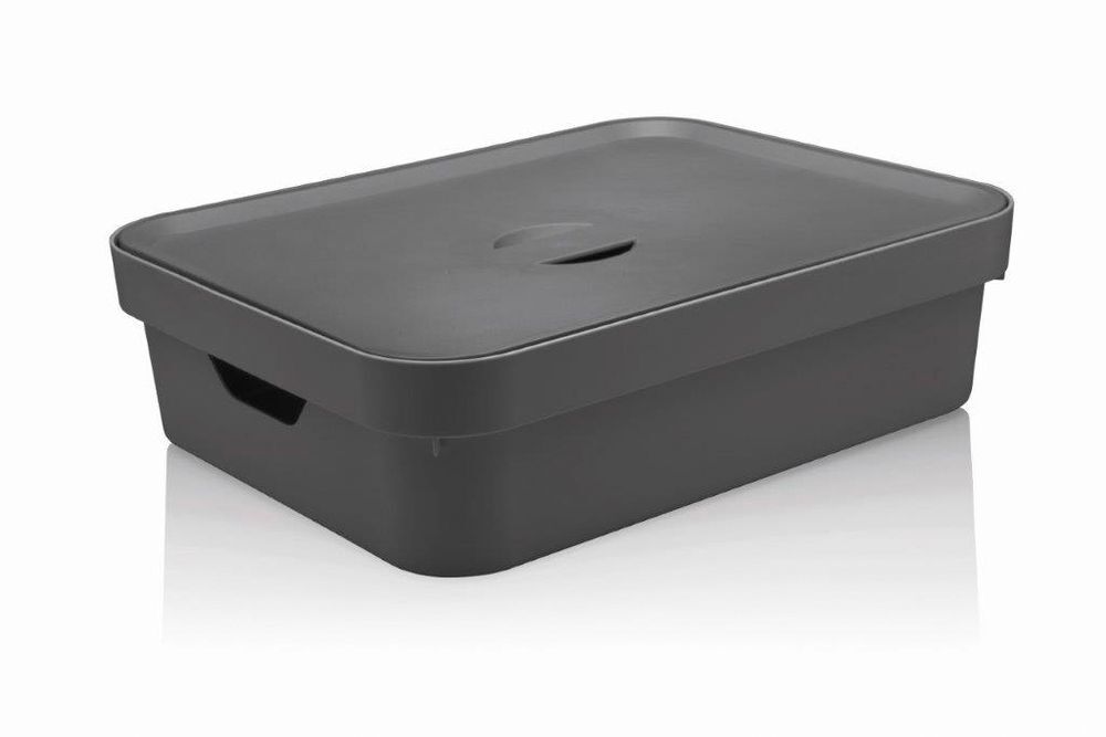 Caixa Organizadora Cube Martiplast 16L 13x45x63,5cm Cinza