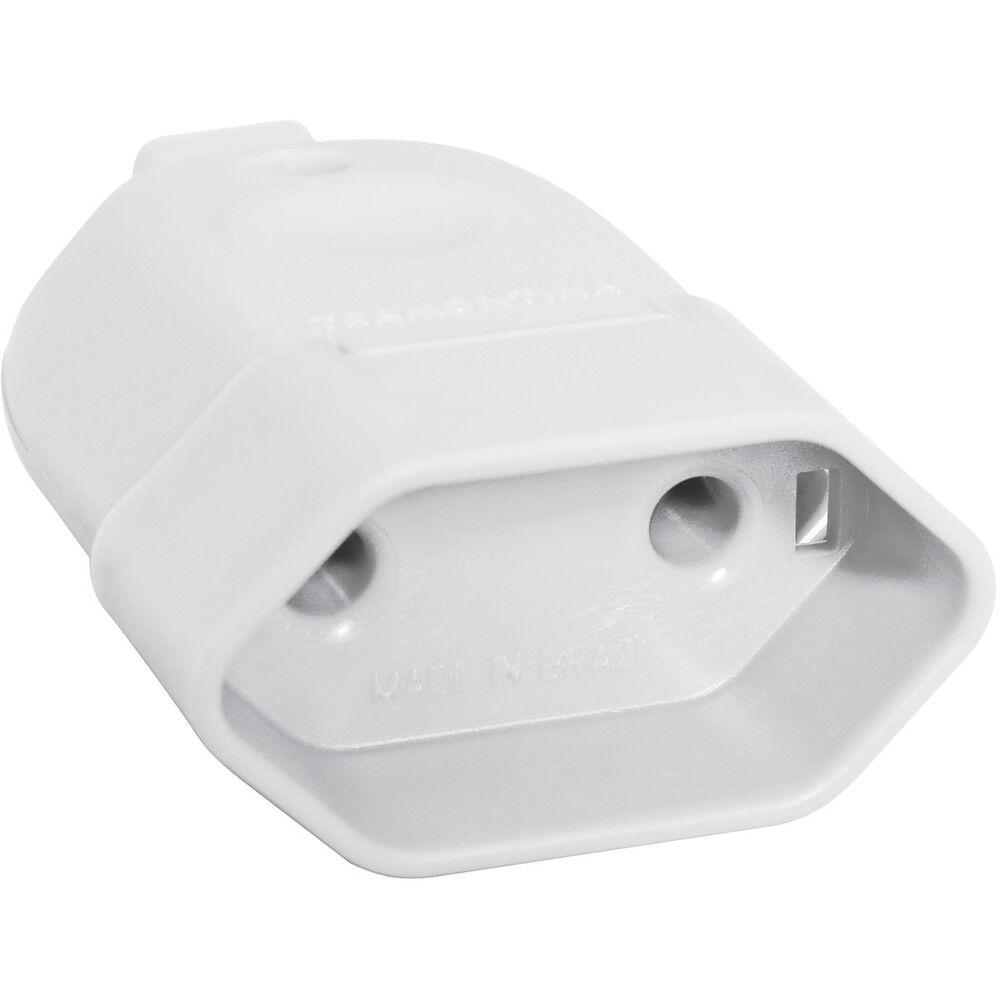 Plugue Fêmea Tramontina 1 Módulo 2P 10A 250V~ Branco 57402/252