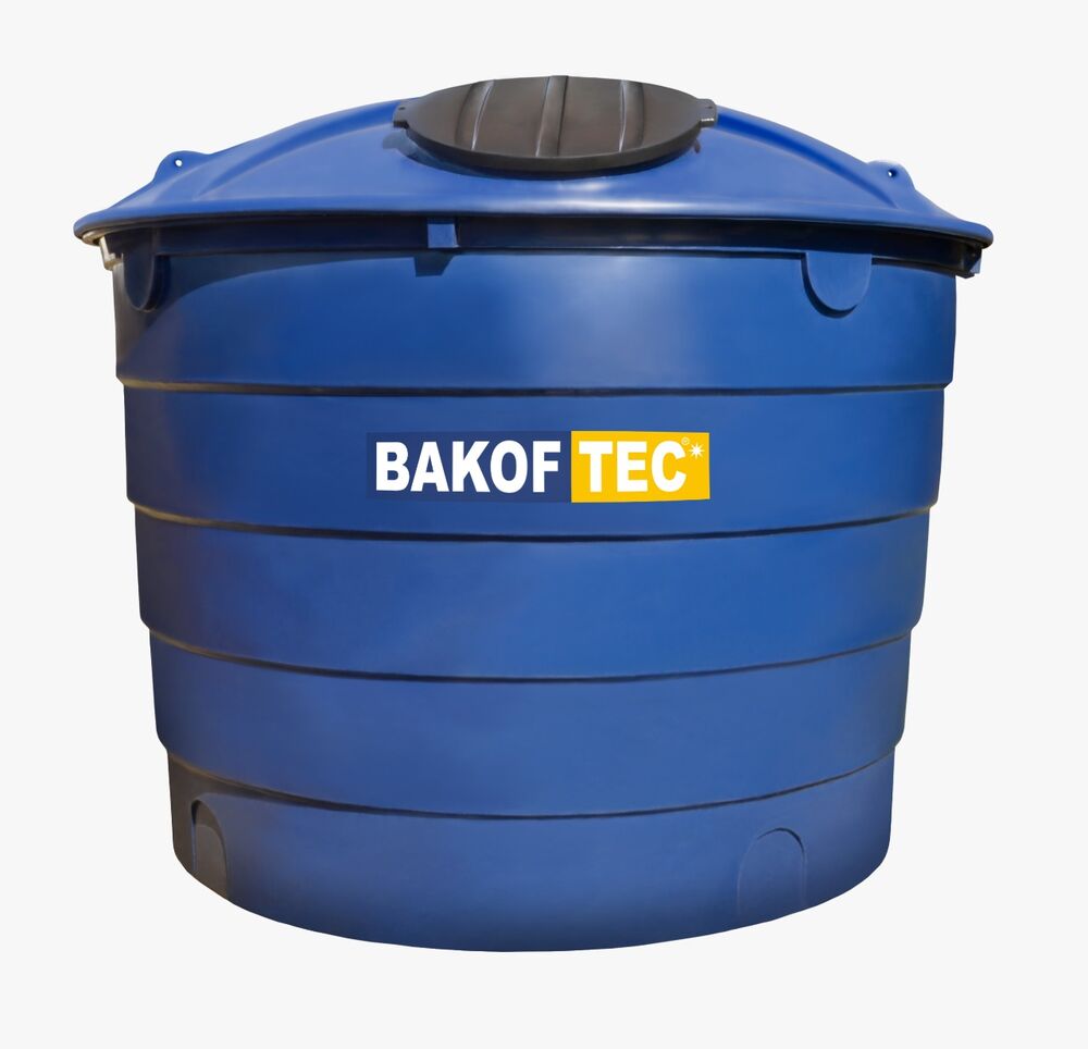 Caixa De Água Polietileno com Tampa 5000L Azul Bakof Tec