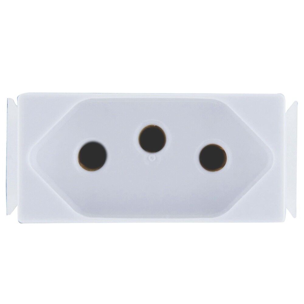 Módulo Tomada 2P+T Tramontina Aria Branco 10A