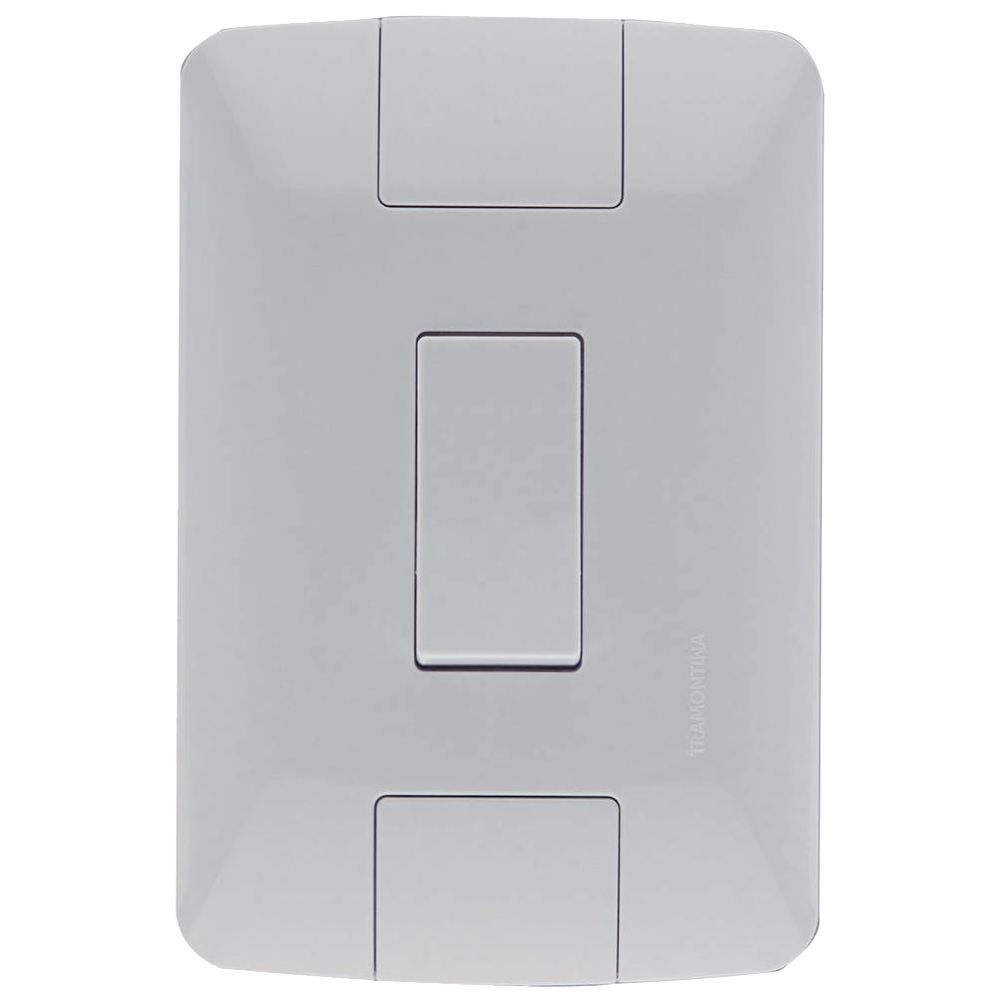 Conjunto Interruptor Aria 1 Módulo Branco Simples Tramontina