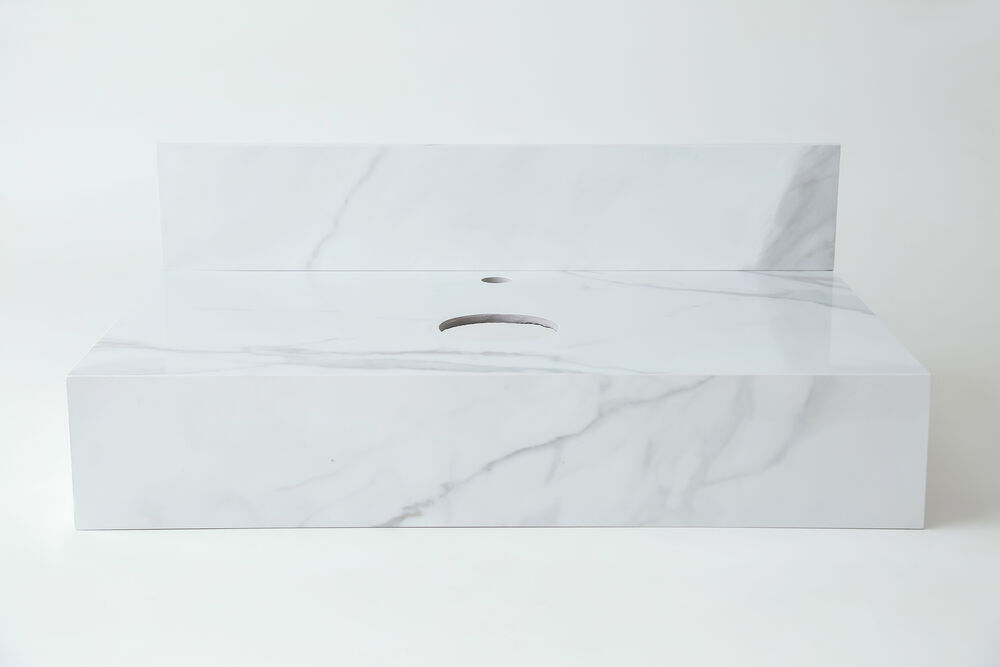 Bancada para Banheiro Istambul 50x80 Marmorizado Málaga