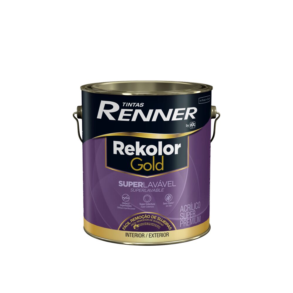Tinta Rekolor Gold Superlavável Super Premium 3,6L Branco Eggshell Renner