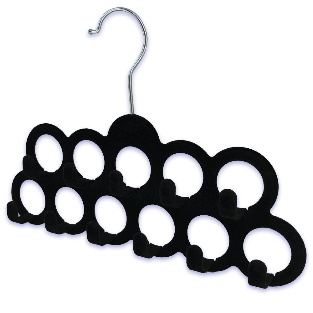 Cabide Flock Gancho Preto Casa&Ideia