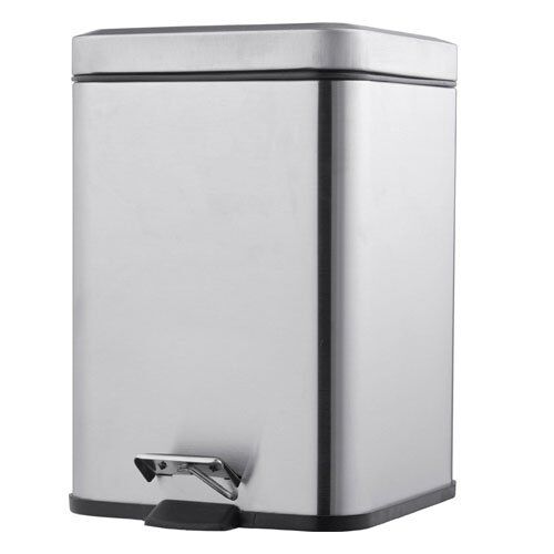 Lixeira Inox Jaspe com Pedal 5L Casa&Ideia