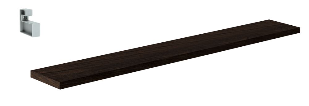 Prateleira Prat-K Lineare Reta com Suporte 10x100cm