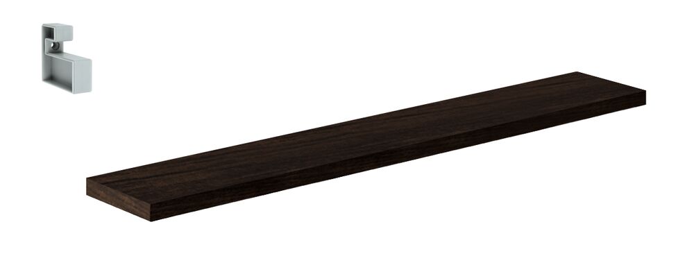 Prateleira Prat-K Lineare Reta com Suporte 10x80cm