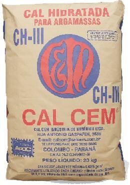 Cal Hidratada CH III 20kg Cal Cem
