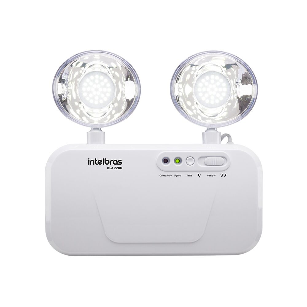 Luminária de Emergência LED Intelbras BLA 2200 Branca Bivolt