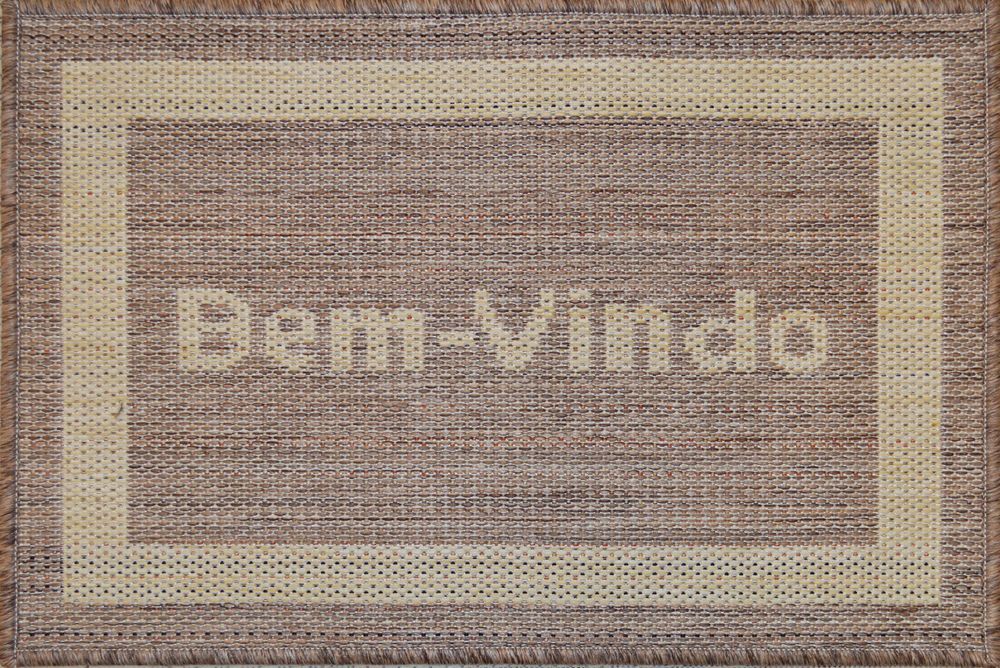 Tapete Rayza 50x90cm Sisal Marrom