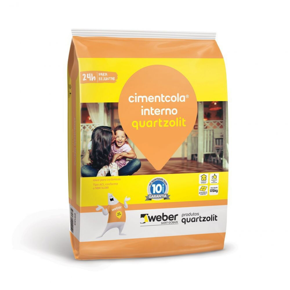 Argamassa AC1 5kg Cinza Quartzolit