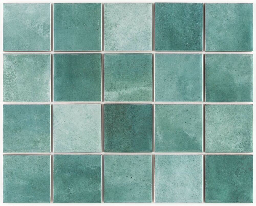 Revestimento Parede Noronha Mesh Jade Bold Brilhante 7,5x7,5 Eliane