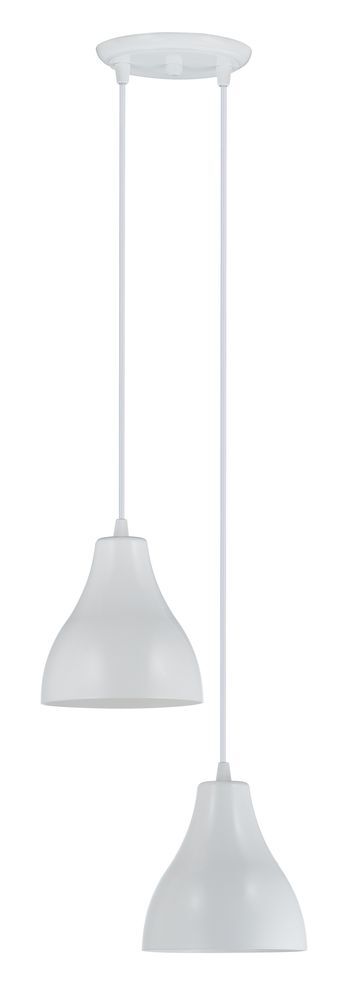 Pendente Dital 2 Lâmpadas Loft E27 Branco